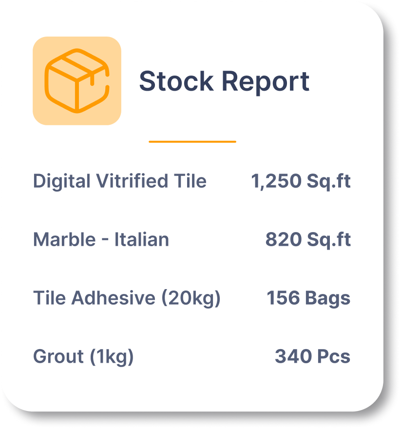 PlyERP stock report